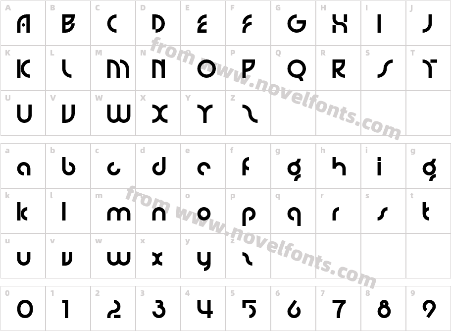 Gretta BoldCharacter Map