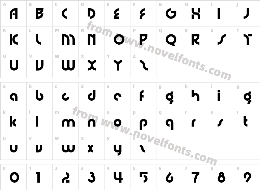 Gretta Extra BoldCharacter Map