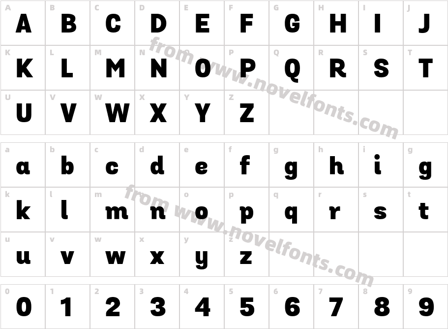 Grota Sans Alt Black_43825Character Map