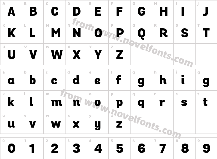 Grota Sans Alt Heavy_28124Character Map