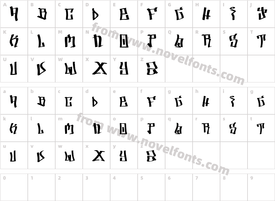 KINGTAGCharacter Map