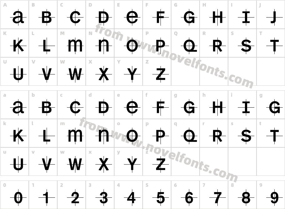 KL1MonoCaseCharacter Map