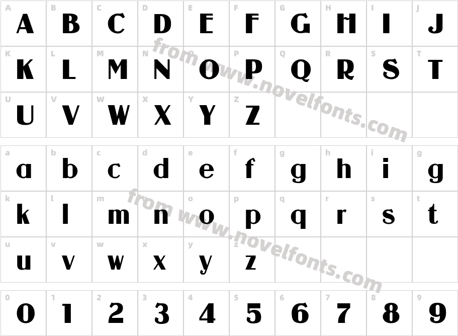 Guanine RegularCharacter Map