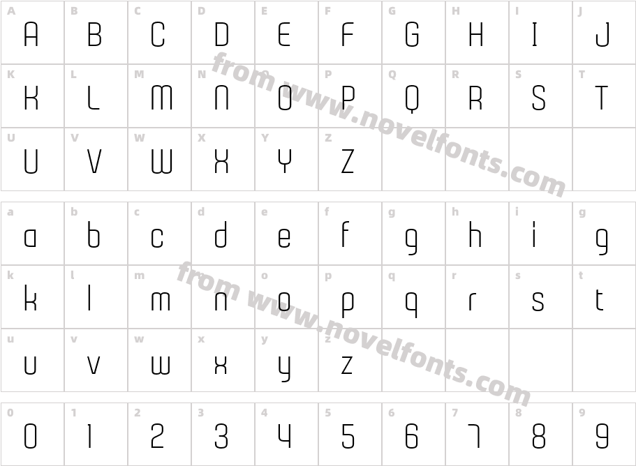 Gubia Alternate Regular 2Character Map