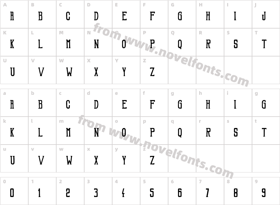 HDNCharacter Map