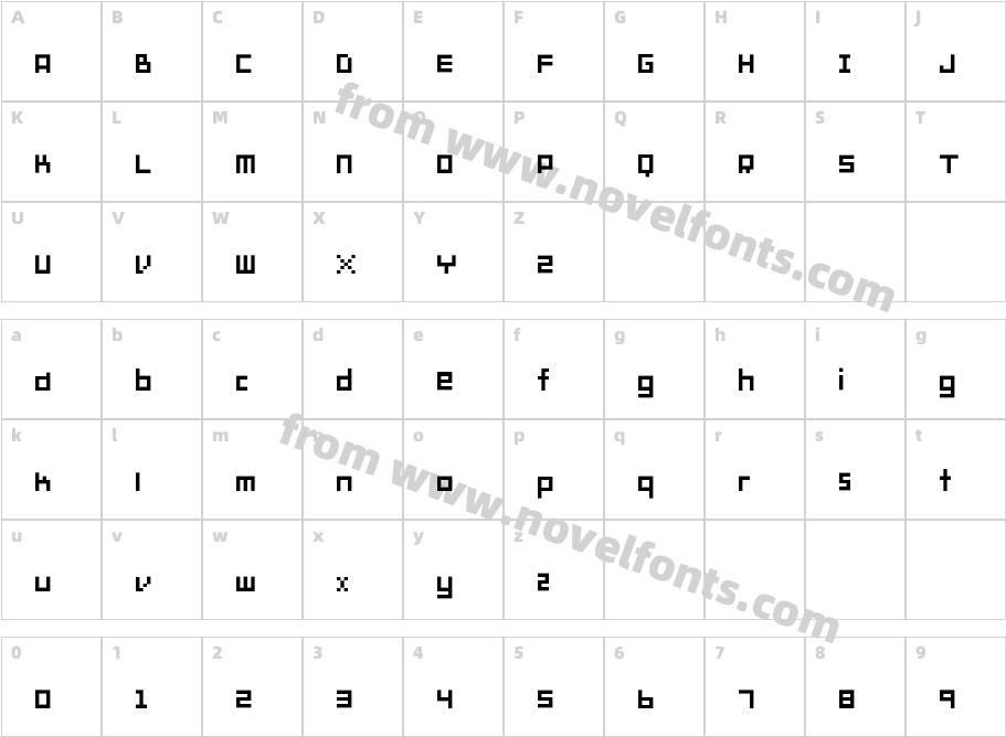 HM Fine BitCharacter Map