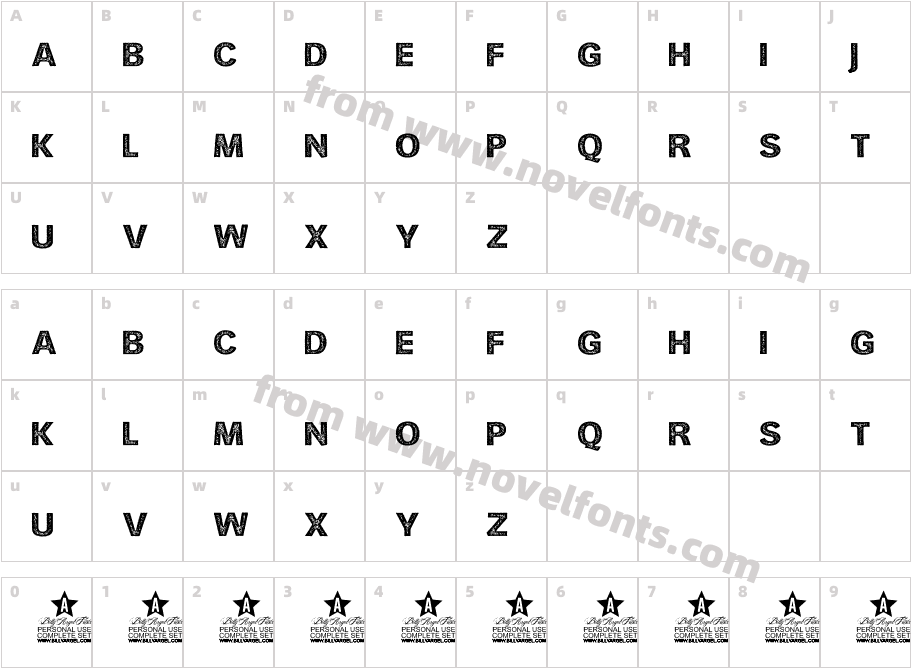 HURLANT PERSONAL USE RegularCharacter Map