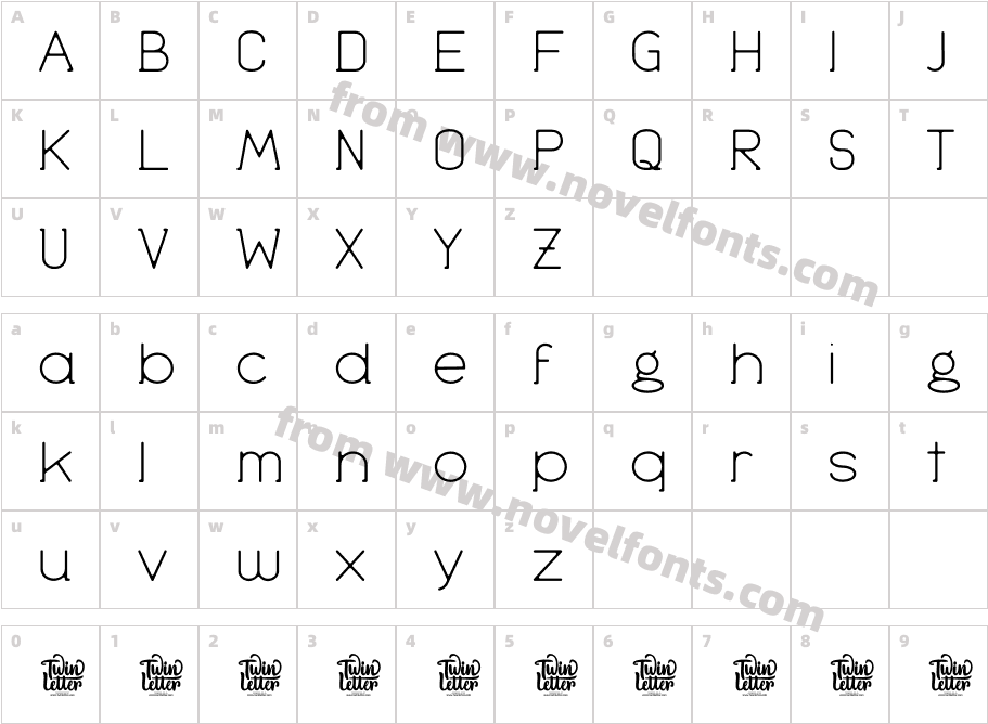 Haigo Thin Personal UseCharacter Map