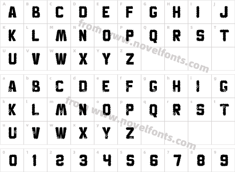 Hallo Witch Personal UseCharacter Map