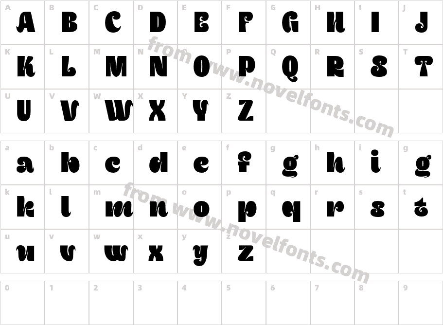 Hallory Demo RegularCharacter Map