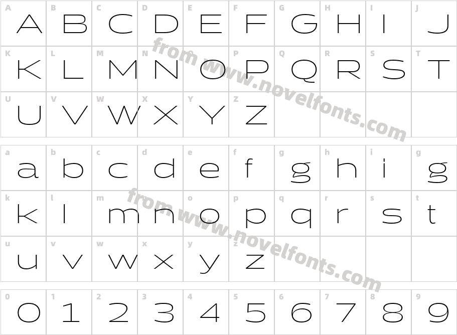 Halogen ThinCharacter Map