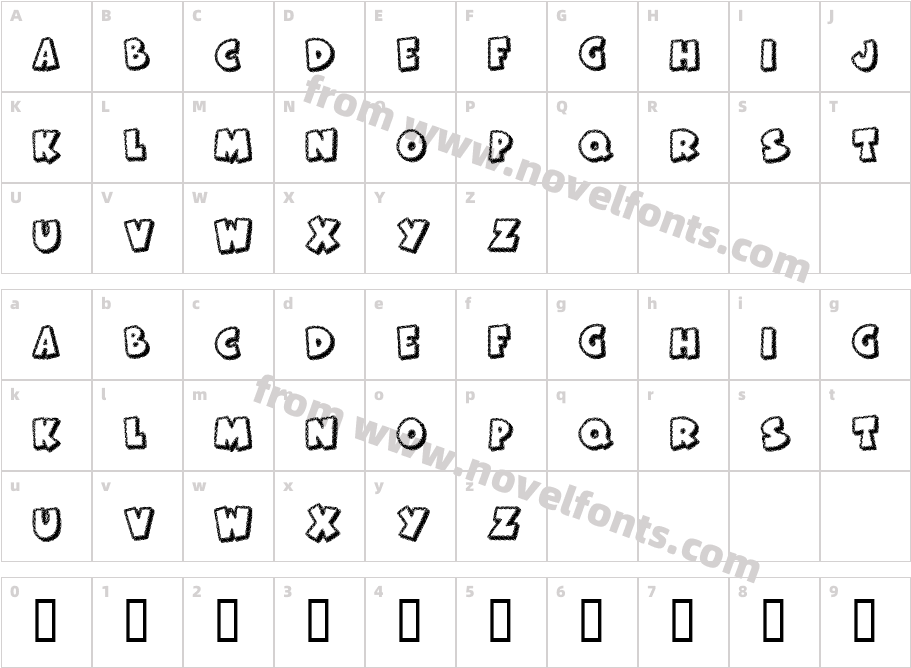 KR Frosted CakeCharacter Map