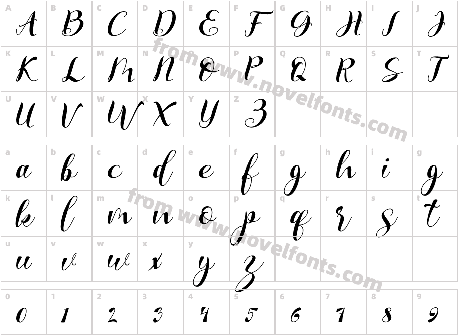 Handsome ScriptCharacter Map
