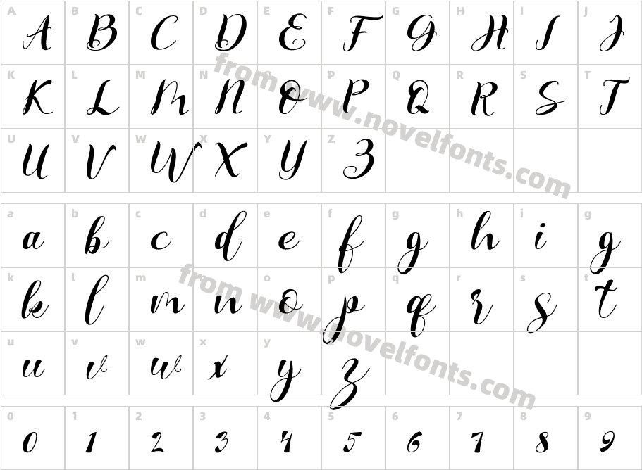 Handsome ScriptCharacter Map