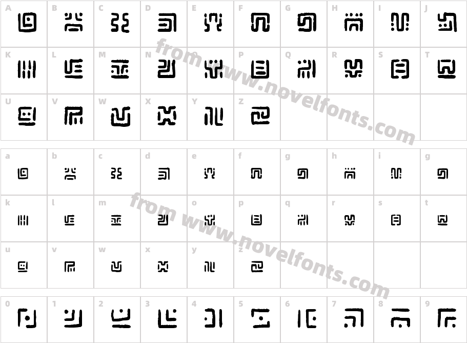 Handwritten_ Sheikah_ Runes RgCharacter Map
