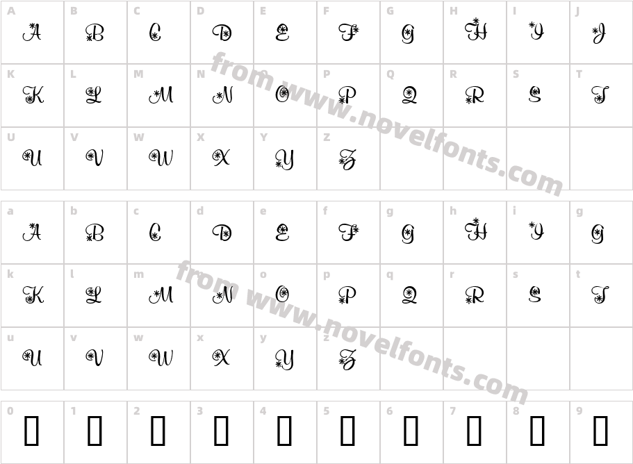 KR Snowflake 2Character Map