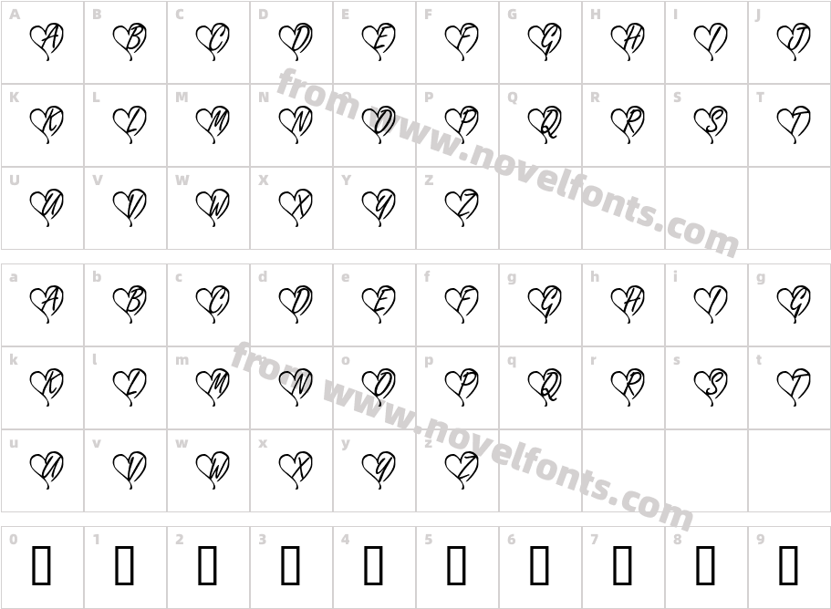 KR Yours TrulyCharacter Map