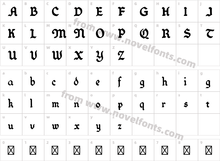 Heatedwords Remake RegularCharacter Map
