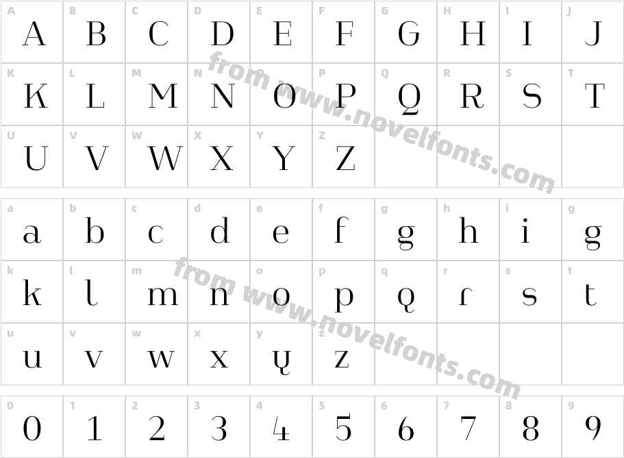 Heimat Didone 16 LightCharacter Map