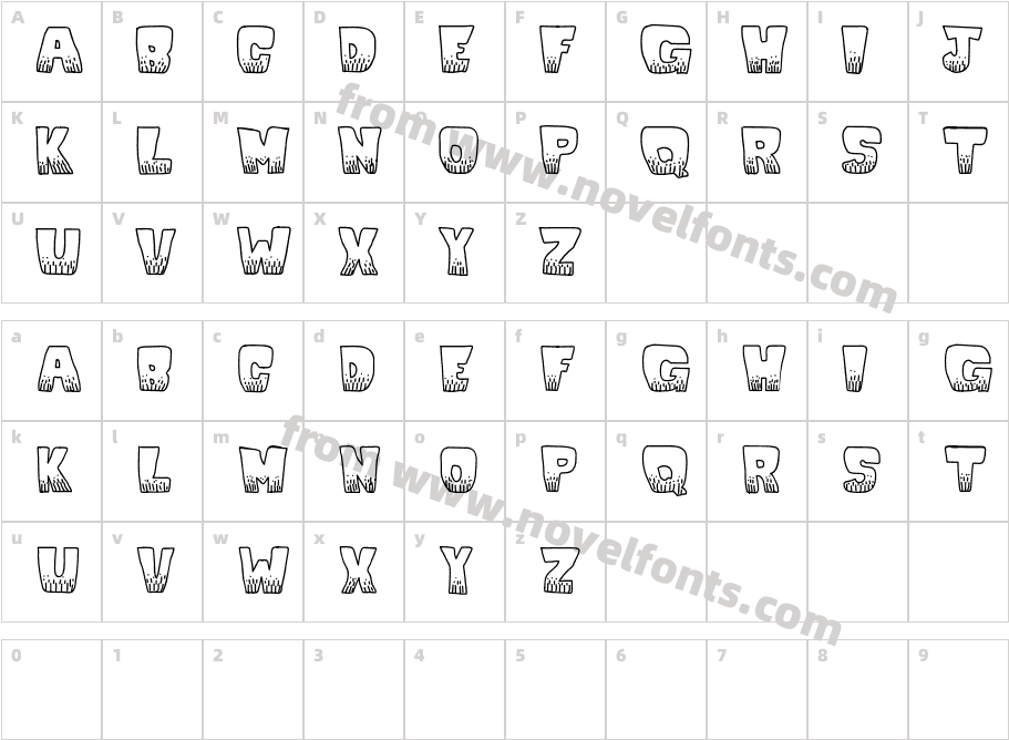 KaBlooieCharacter Map