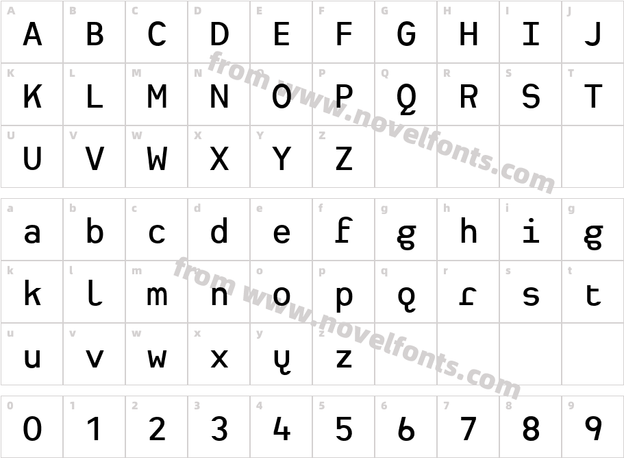 Heimat Regular 5Character Map