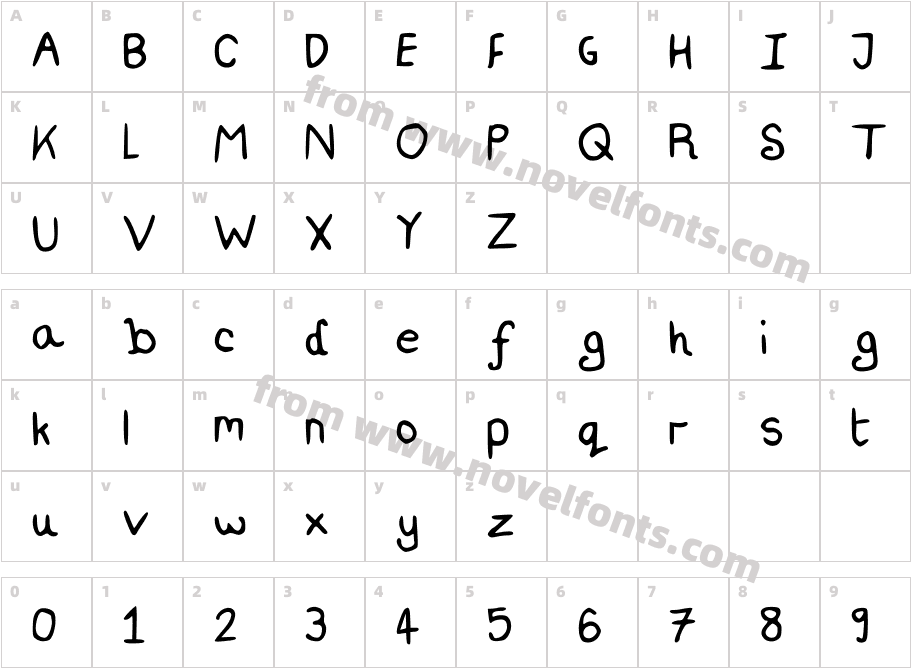 Helena lou ScriptCharacter Map
