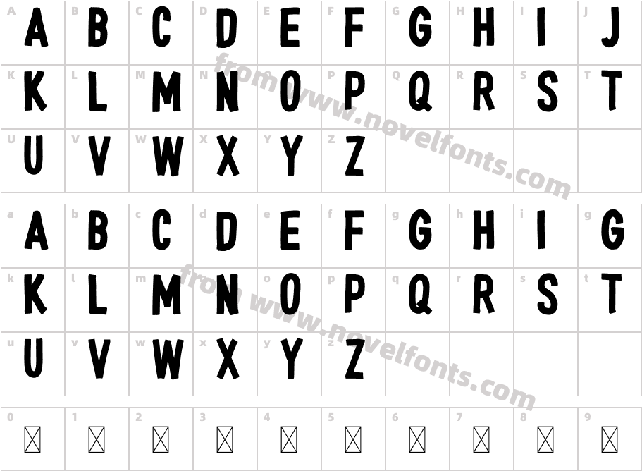 Hello Gorgeous PrintCharacter Map