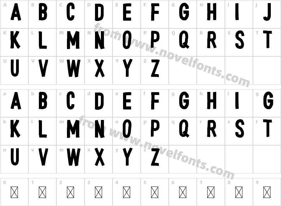 Hello Gorgeous PrintCharacter Map