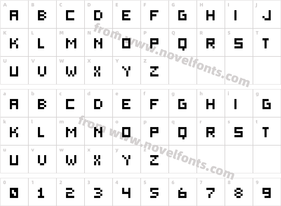 Hensi 00Character Map