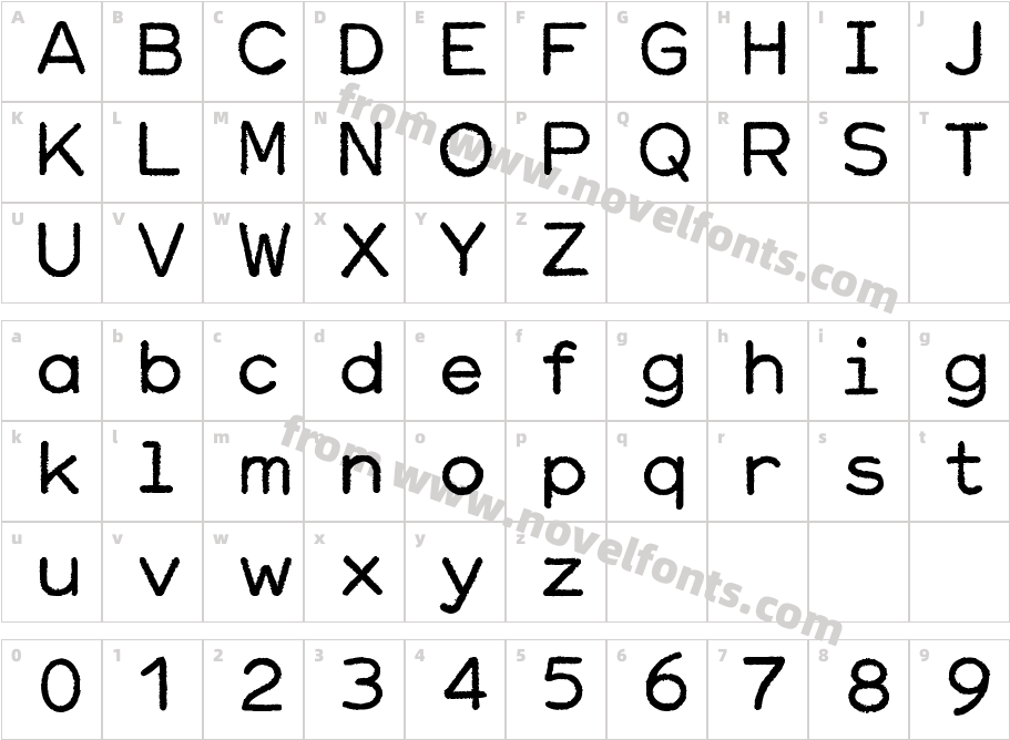 Hermes EpocaCharacter Map