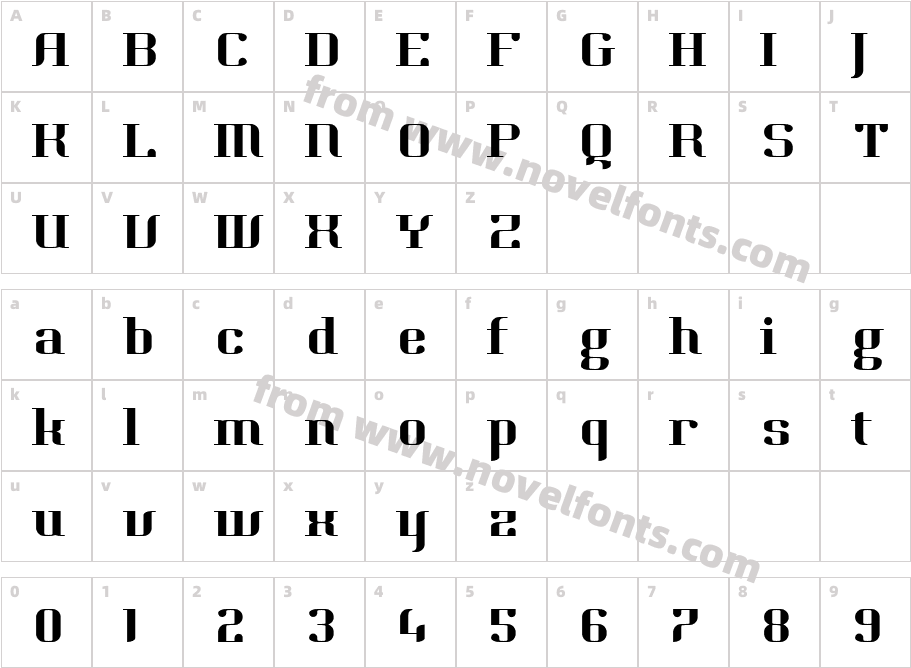 Hjet RegularCharacter Map