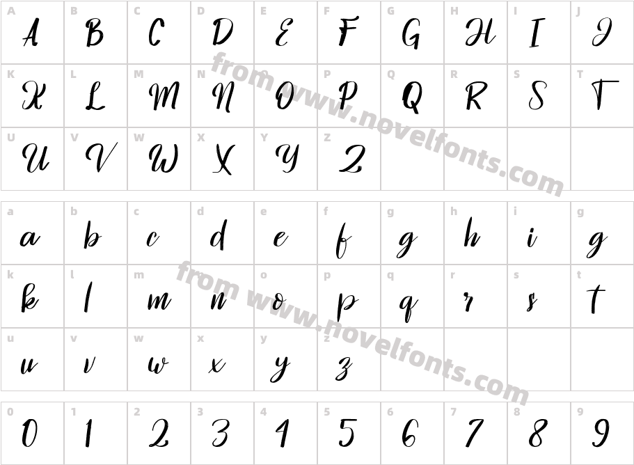 HontizemaCharacter Map