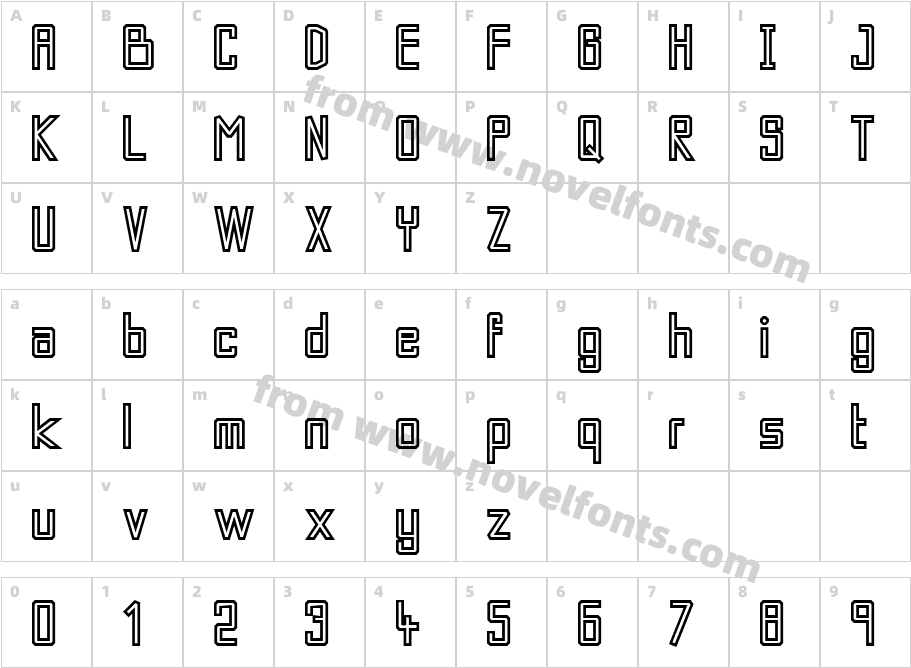 KaberetCharacter Map