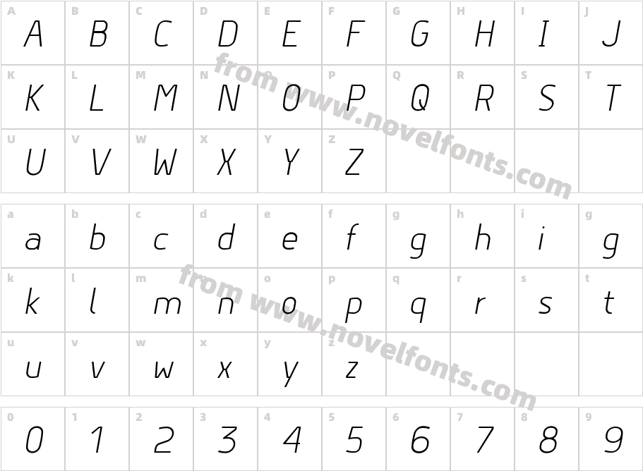 Hyperjump Light ObliqueCharacter Map