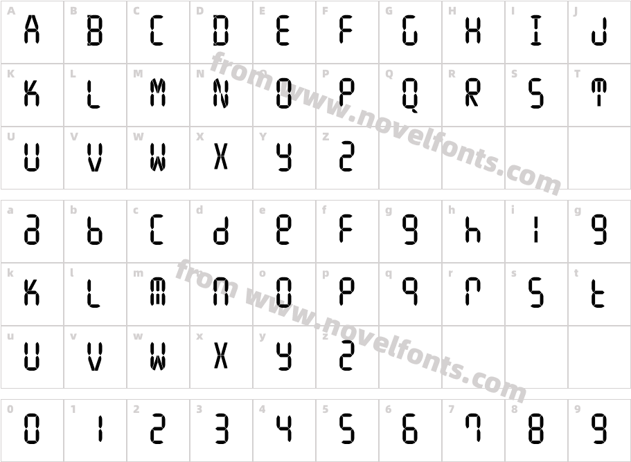 IONA MediumCharacter Map