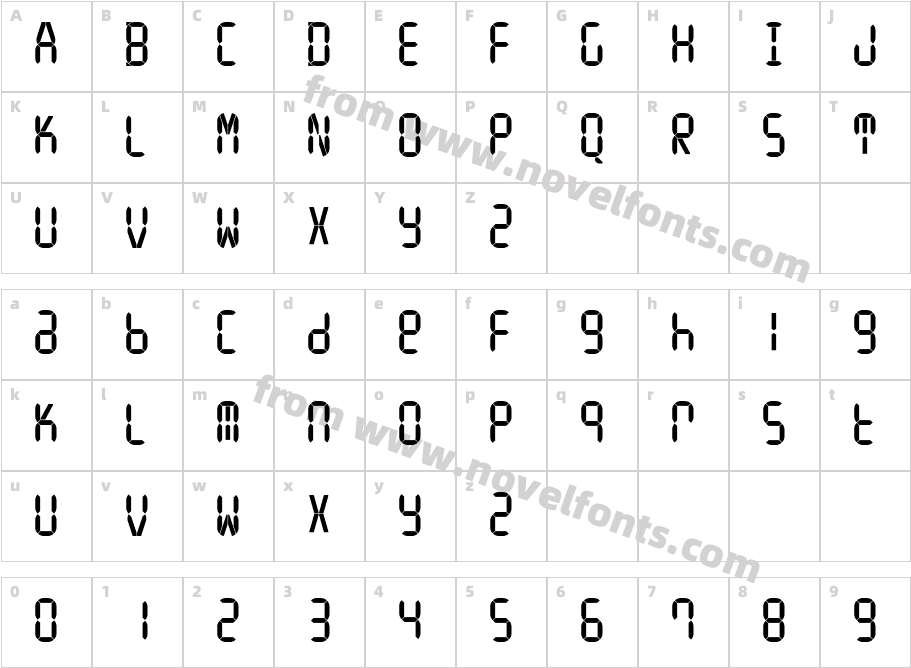 IONA Regular2Character Map
