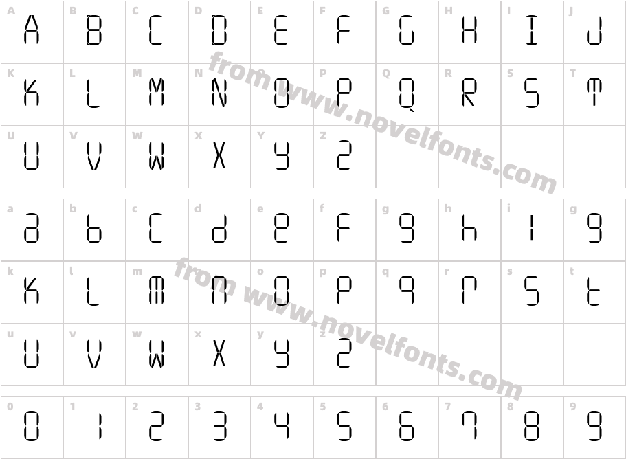 IONA Regular3Character Map