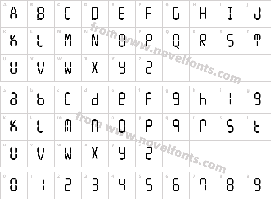 IONA Regular5Character Map