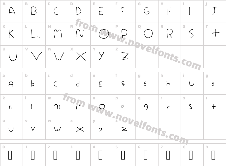 Ibiletras RegularCharacter Map