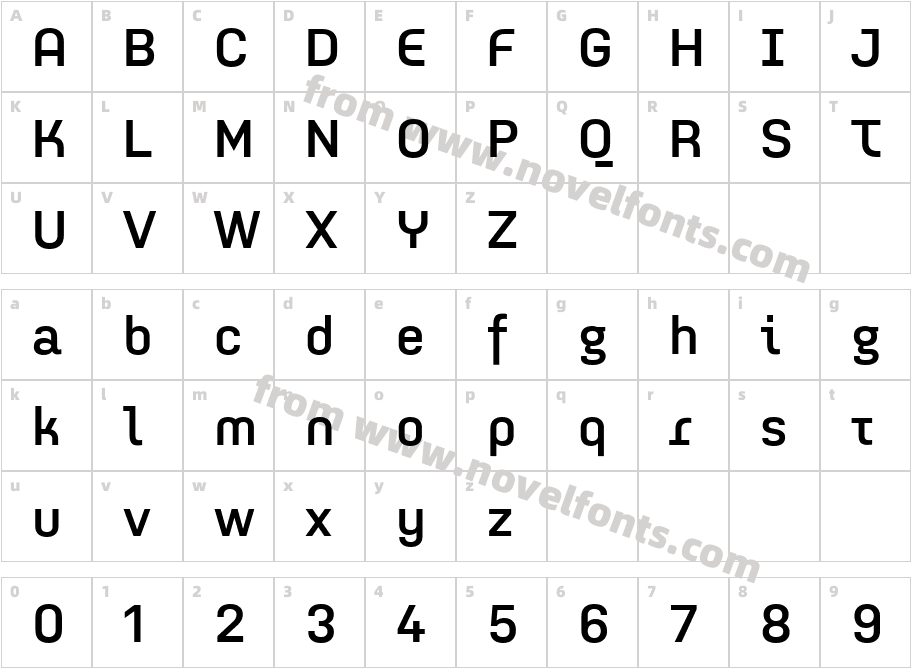 Idealista SemiboldCharacter Map