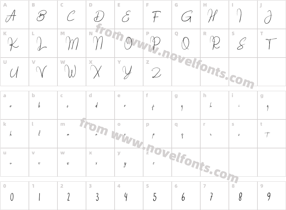 IncludeA Signature RegularCharacter Map