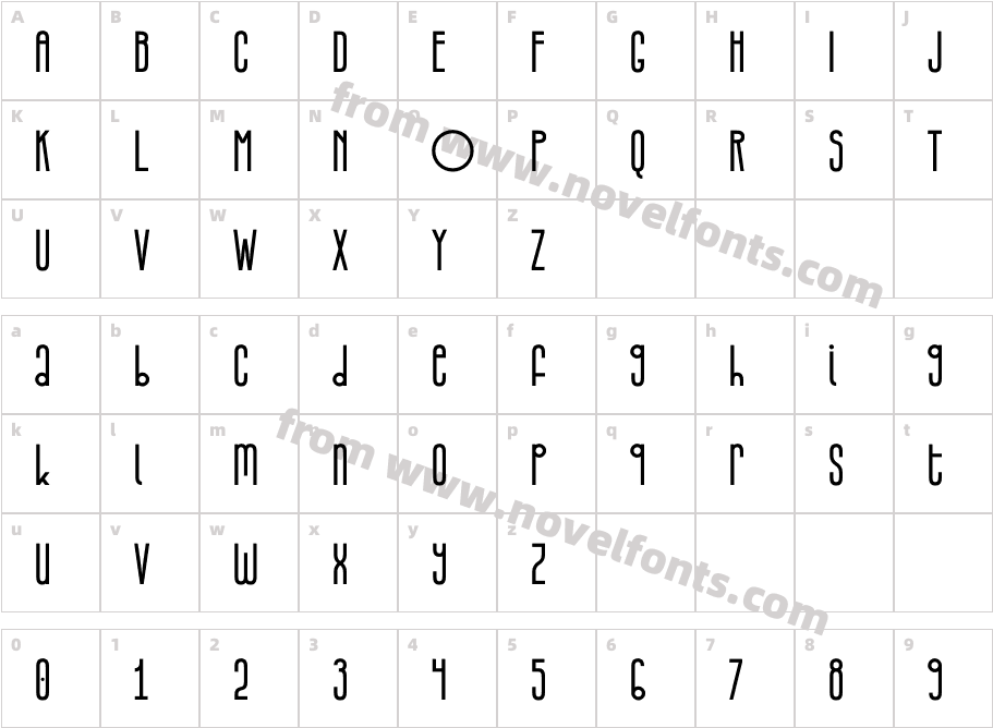 Infantometric Pro BoldCharacter Map