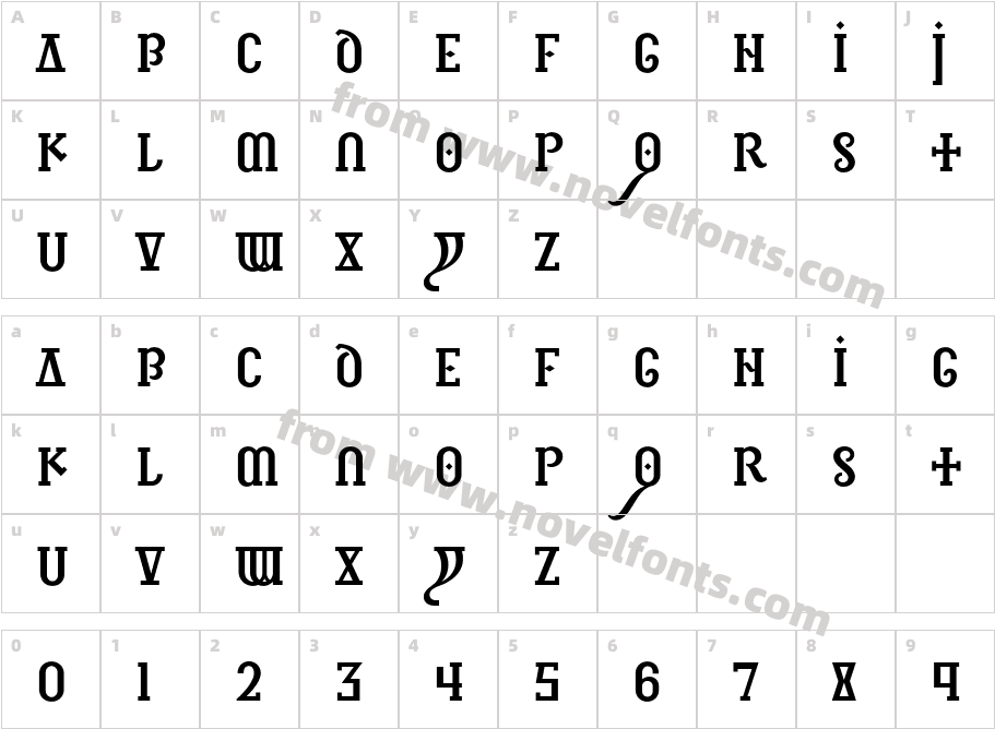Infidel CCharacter Map