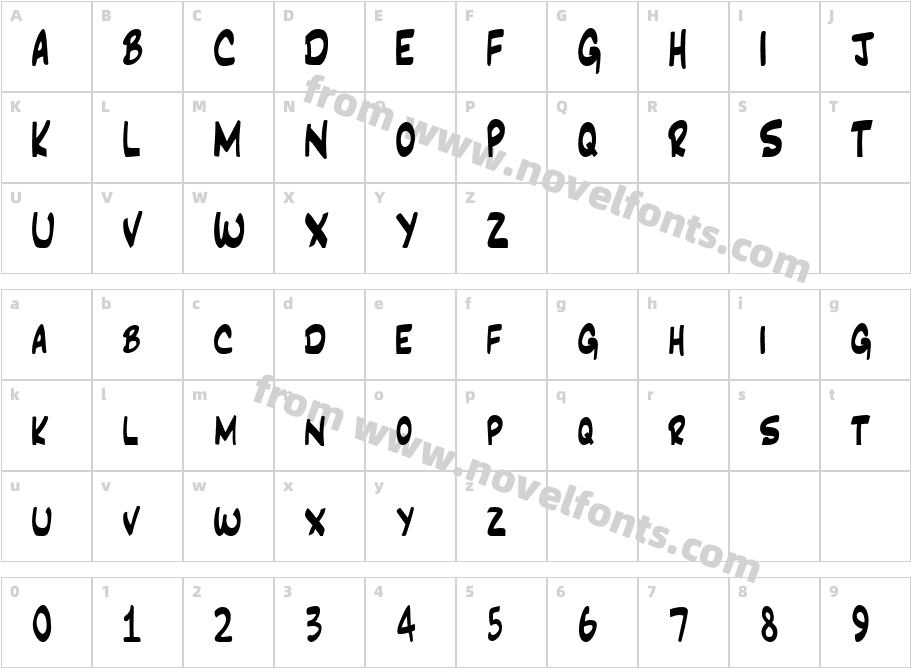Inkpen2 ScriptCharacter Map