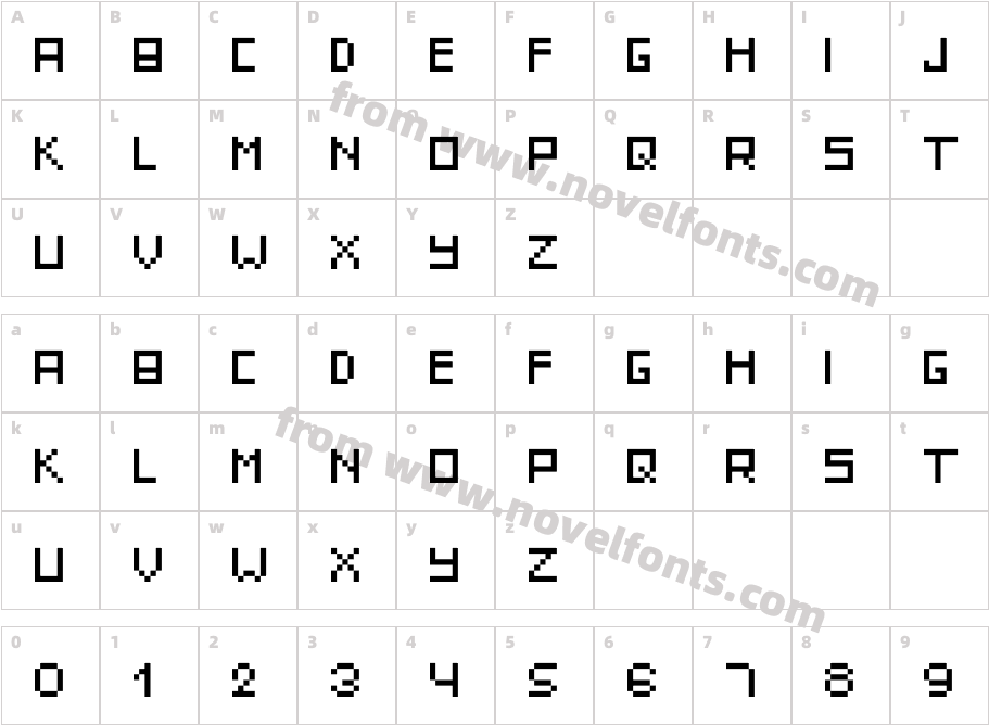 Itty Bitty PixelCharacter Map