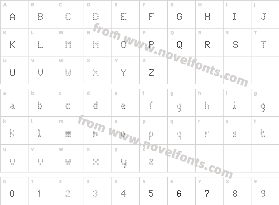 JD Cloverleaf RegularCharacter Map