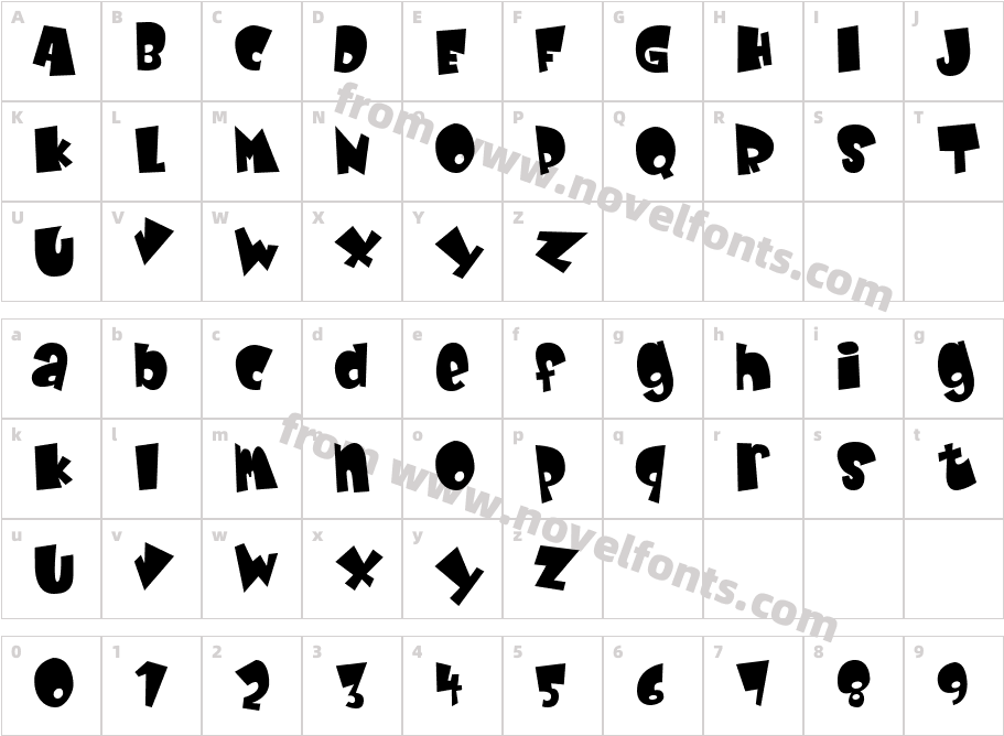 JI DrapeyCharacter Map