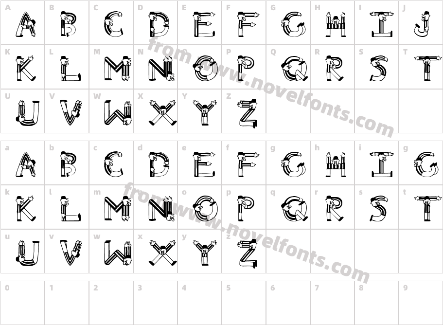 JI DynodeCharacter Map