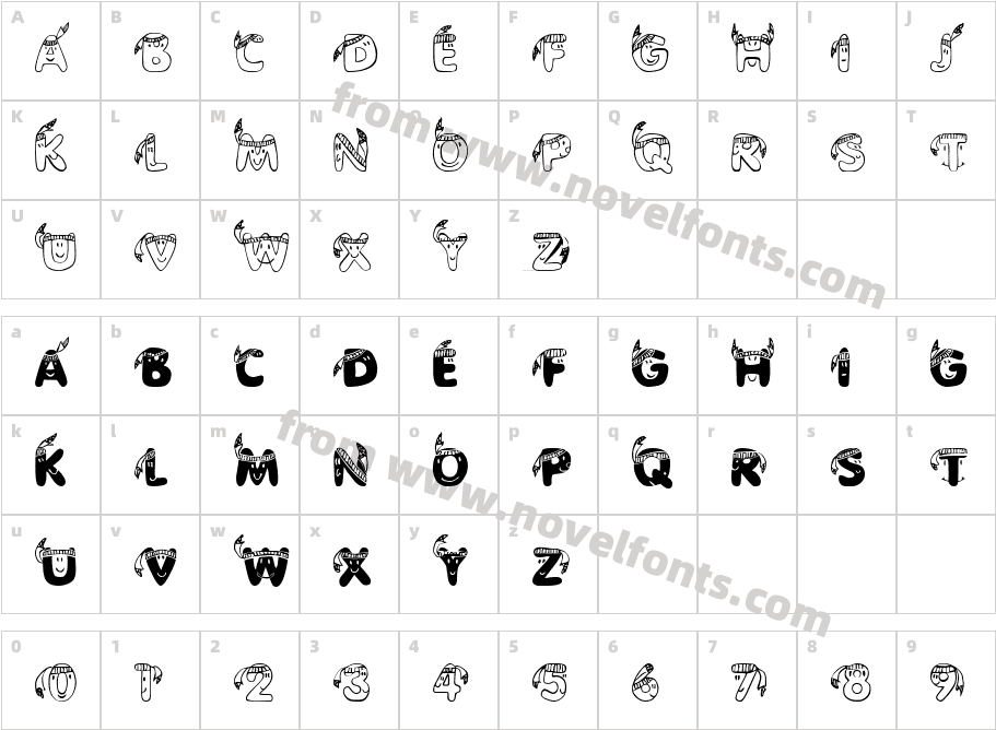 JI HeededCharacter Map
