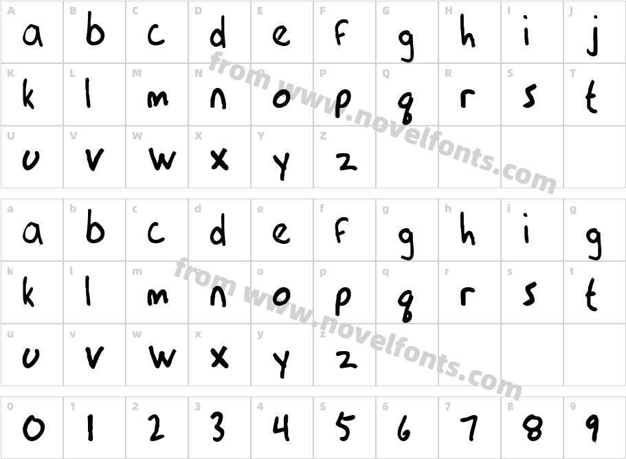 JI HoldupCharacter Map